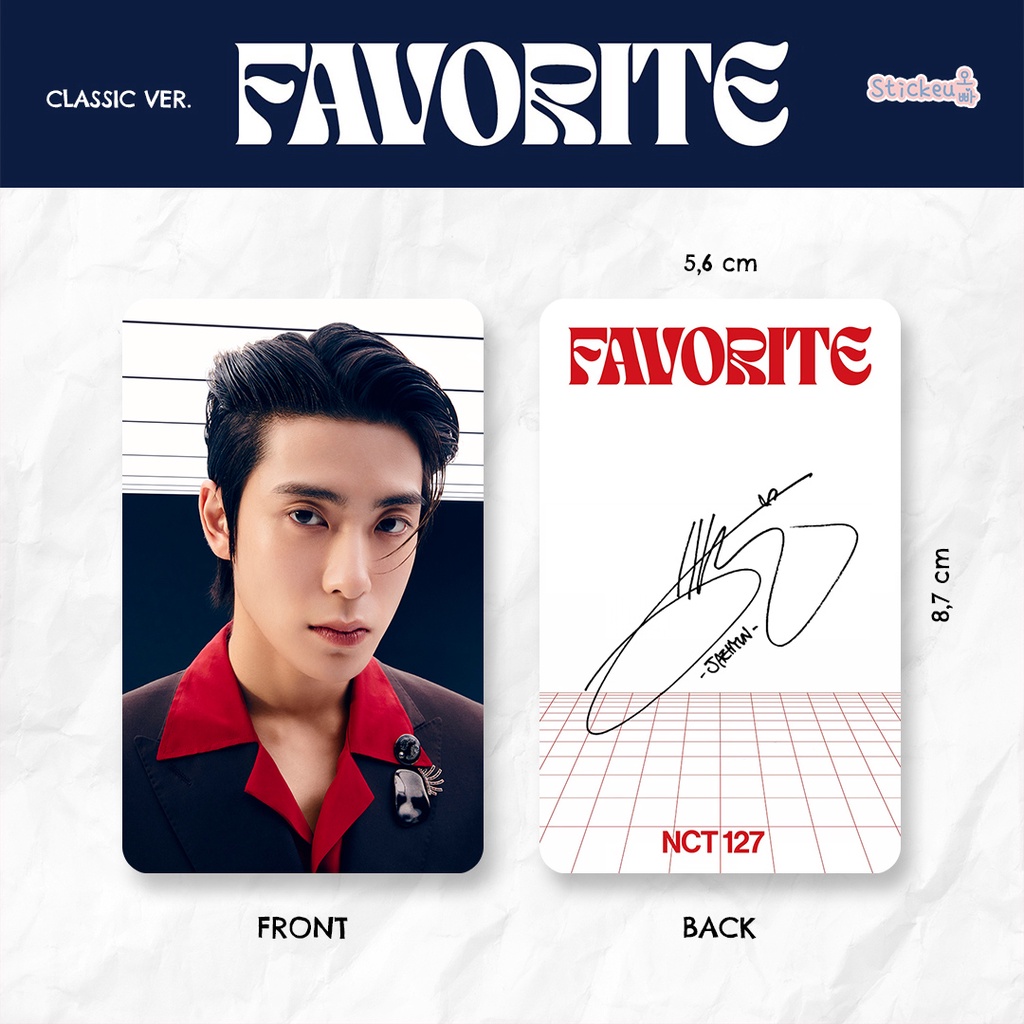 Photocard NCT 127 Favorite (Classic Ver)