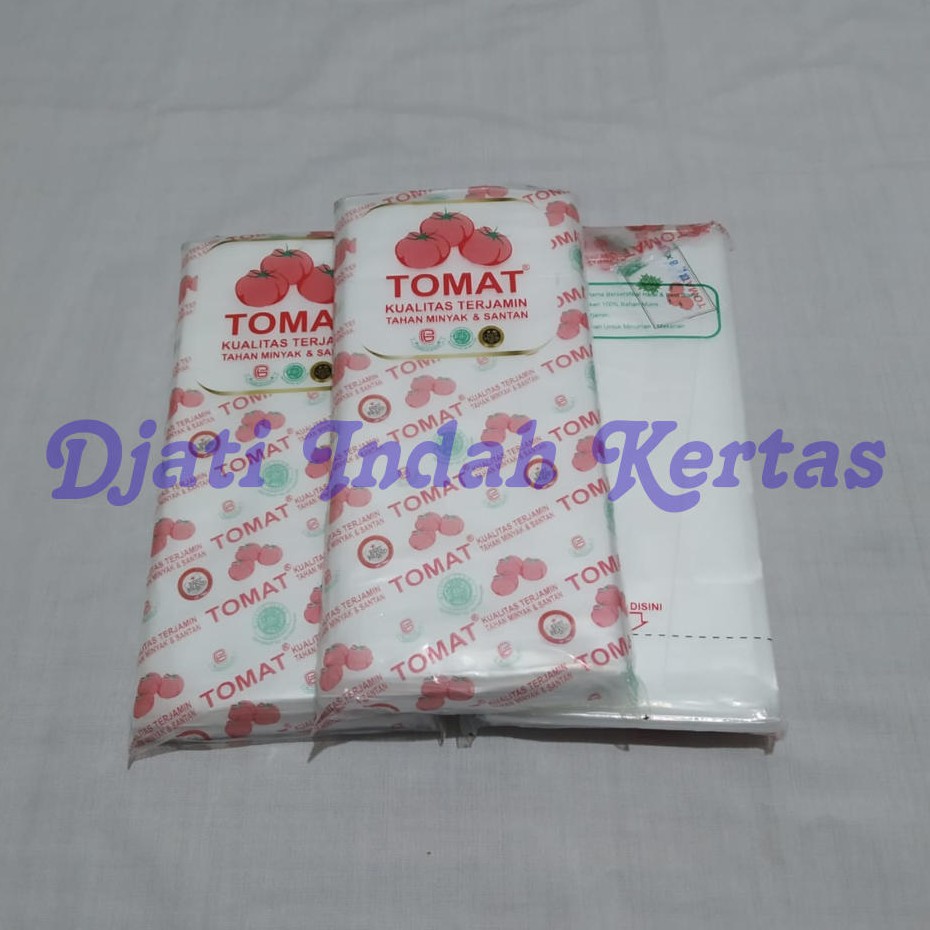 PROMO NIH!!! ( PE - TOMAT Uk 8 x 18 ) PLASTIK SERBAGUNA / PLASTIK ES BATU isi 4 bungkus