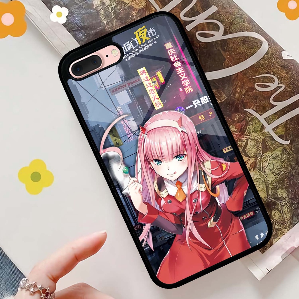 Case Kilau Iphone | 7 Plus | 8 Plus | Casing Hp Glossy | Motif Anime Girl