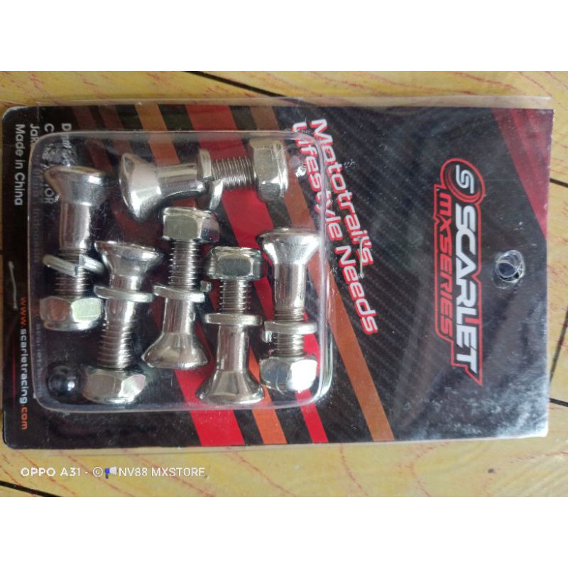 baut gear original scarlet crf klx