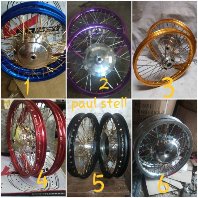 Velg jari jari mio110/mio soul gt ,soul 125 xride ,xeon