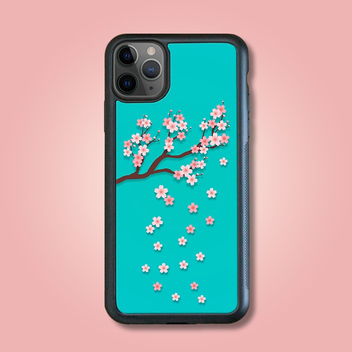 Iphone 11 Pro Soft Case Rubber Casing Bunga Sakura Floral 0003