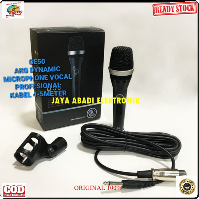 G50 Akg mic kabel dynamic Microphone full besi cable mik karaoke vocal vokal audio sound system audio pengeras suara pro profesional G50  BISA DIGUNAKAN SEGALA JENIS MIC  Bahan dari besi metal  Mic tidak menggunakan baterai Langsung nyala tinggal colok