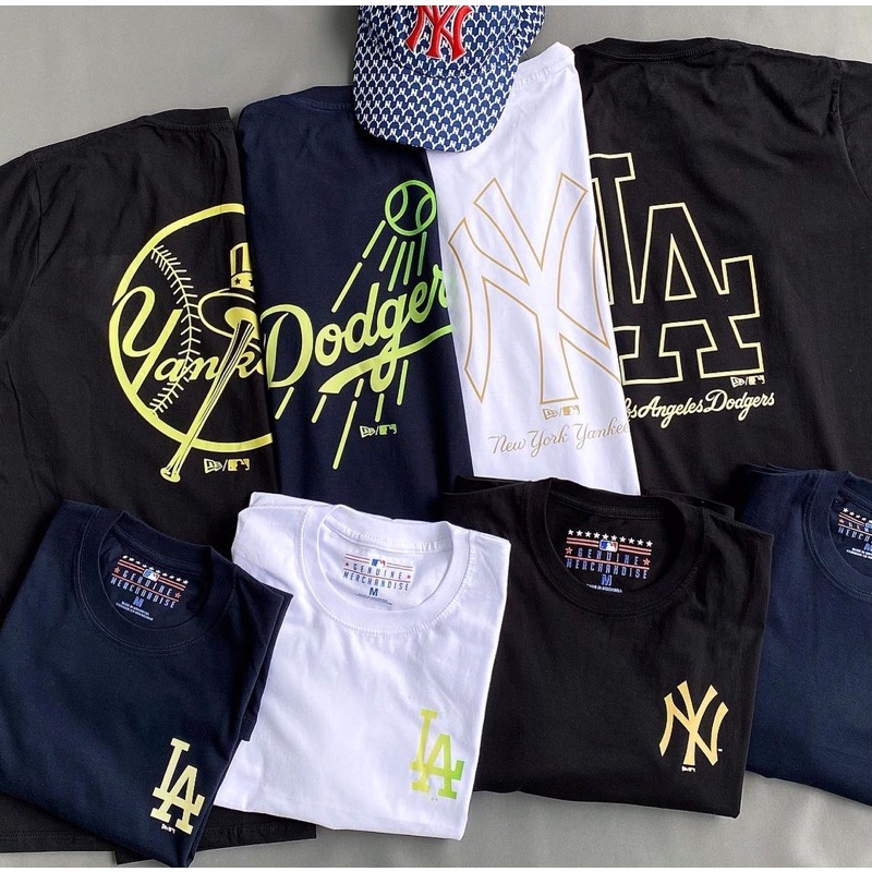 New Era MLB "Yankees & Dodgers" Graphic Logo Tees