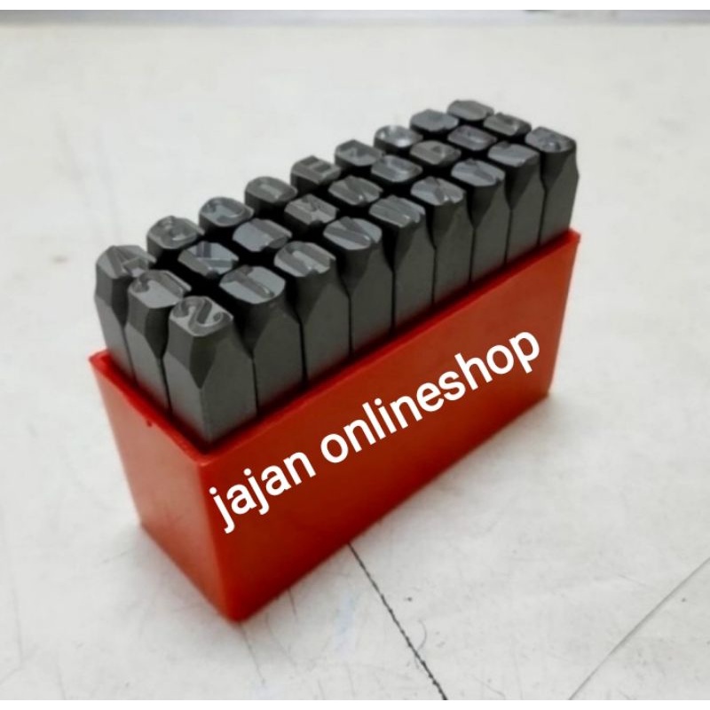 mata ketok huruf 10mm - mata ketok rangka motor - huruf ketok