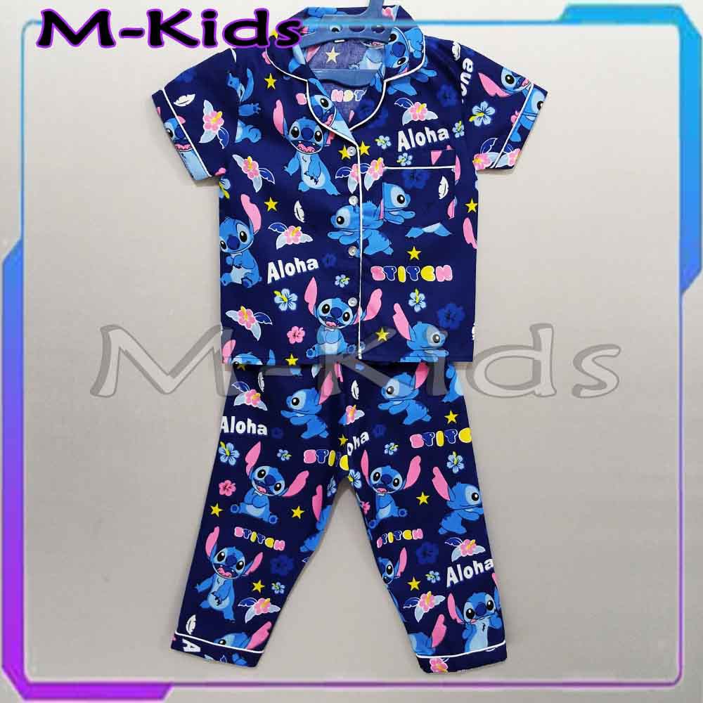 MKids88 - Baju Setelan Katun Anak Gambar Retro Lebah / Honey Bee Stitch LOL