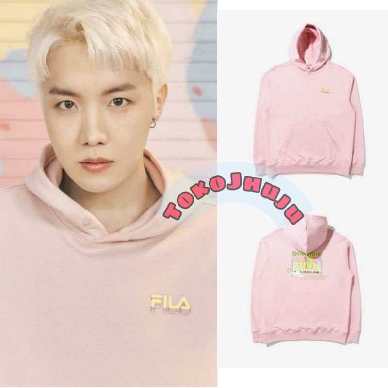 Hoodie Jaket BTS J-Hope All Member Siluet Dynamite Print DTF belakang