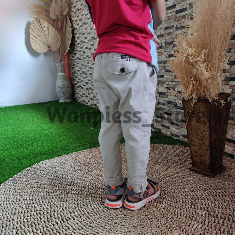 Celana Chinos Anak Panjang Umur 1-12 Tahun | KAIN TWILL STRECH PREMIUM