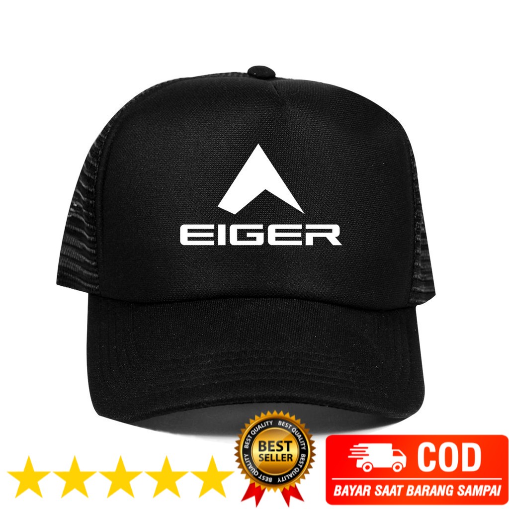 TOPI TRUCKER JARING SABLON - KAOS POLOS SABLON  Topi pria Trucker Eiigeer