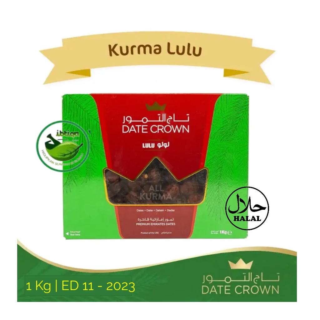 

Kurma Date Crown Lulu Khalas | Kurma Khalas Super Premium Emirates Dates Termurah Dijamin 100% Original