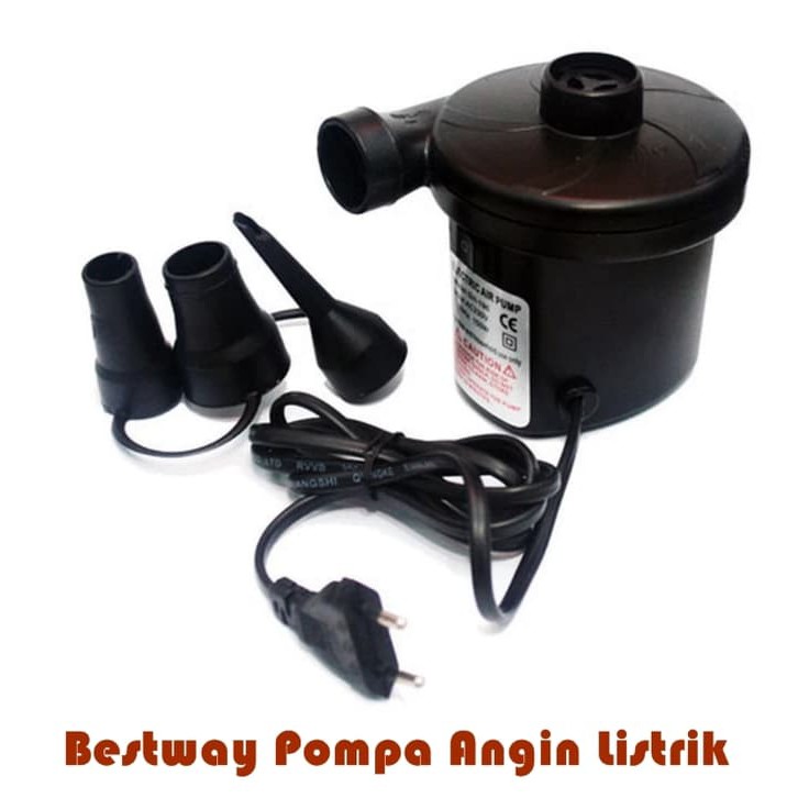 TIMEPUBS Pompa Angin Listrik Bestway, Pompa Kasur Angin, Pompa Listrik
