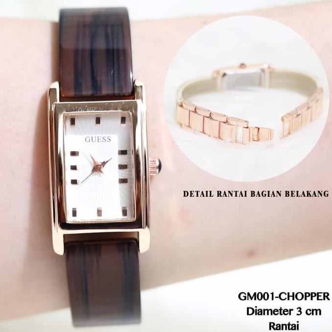 JAM TANGAN WANITA GUESS RANTAI KOTAK GROSIR JAKARTA TERMURAH