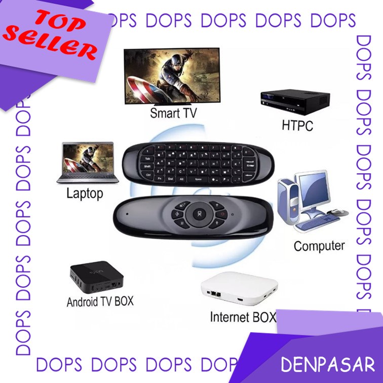 Terlaris Air Mouse C120 Color Wireless Mini Keyboard DOPS