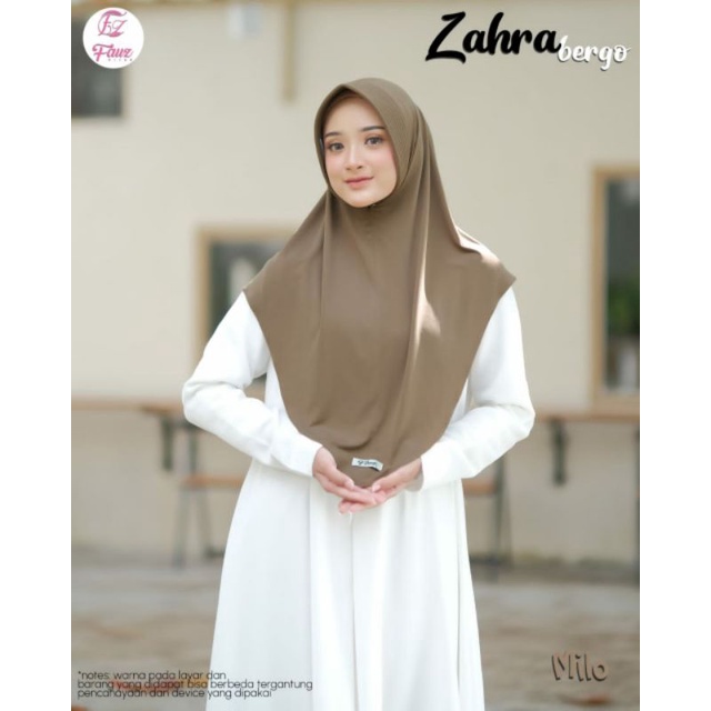 Bergo Daily Jersey Zahra Original by Fauz Hijab