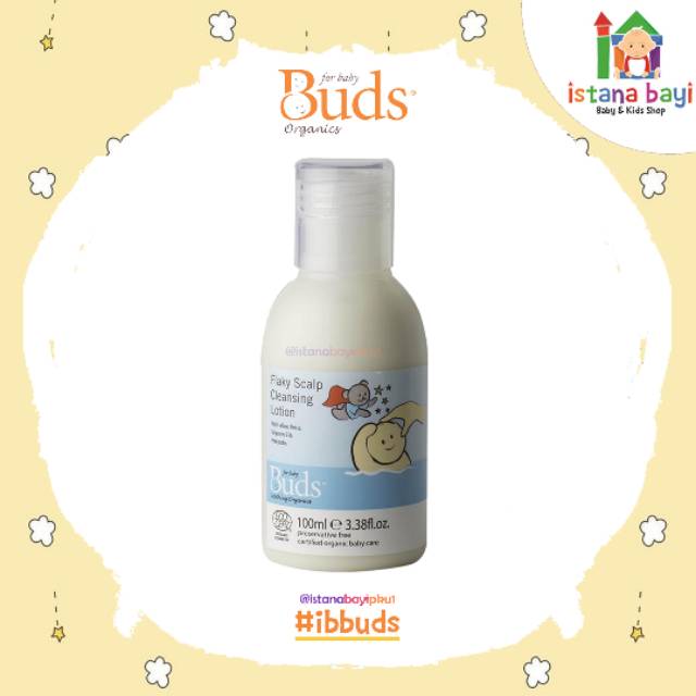 Buds Flaky Scalp Cleansing Lotion 100ml/Untuk kerak kepala pada bayi