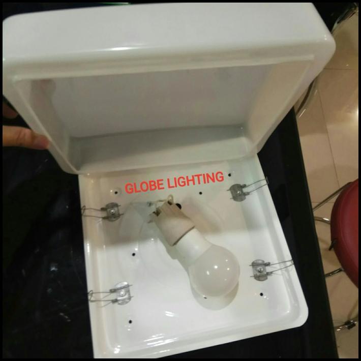 Kap Baret Kotak 22W Komplit Lampu Led 8W Philps