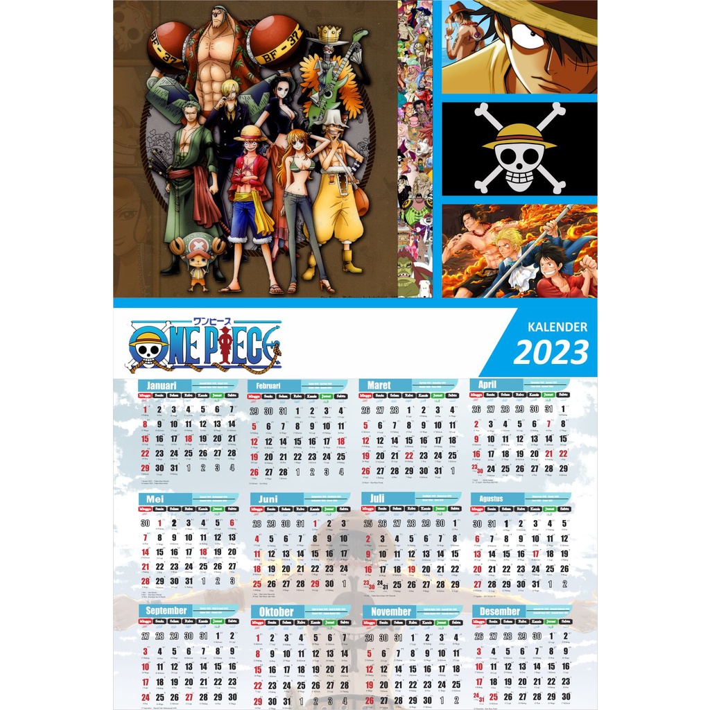 Jual POSTER KALENDER ANIME [ ONE PIECE ] kalender poster kalender