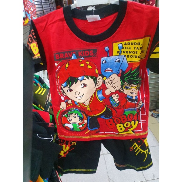 SETELAN BOBOIBOY ANAK BAJU KIDS / KARTUN ANAK