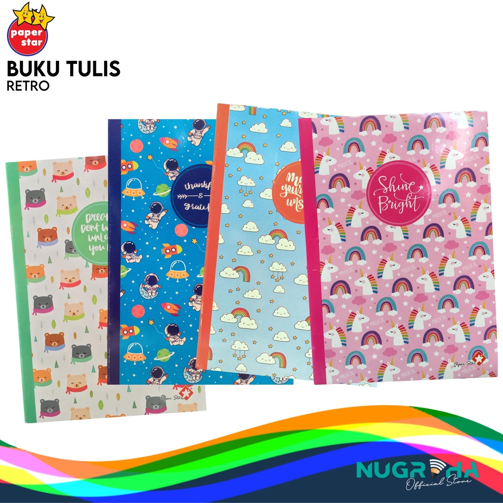 

BUKU TULIS BOXY 42 LEMBAR PAPERSTAR – RETRO