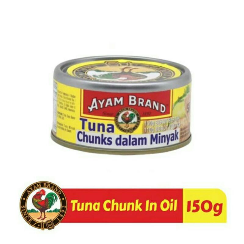 

Ayam Brand - Ikan Tuna Kaleng Chunk In Oil 150gr