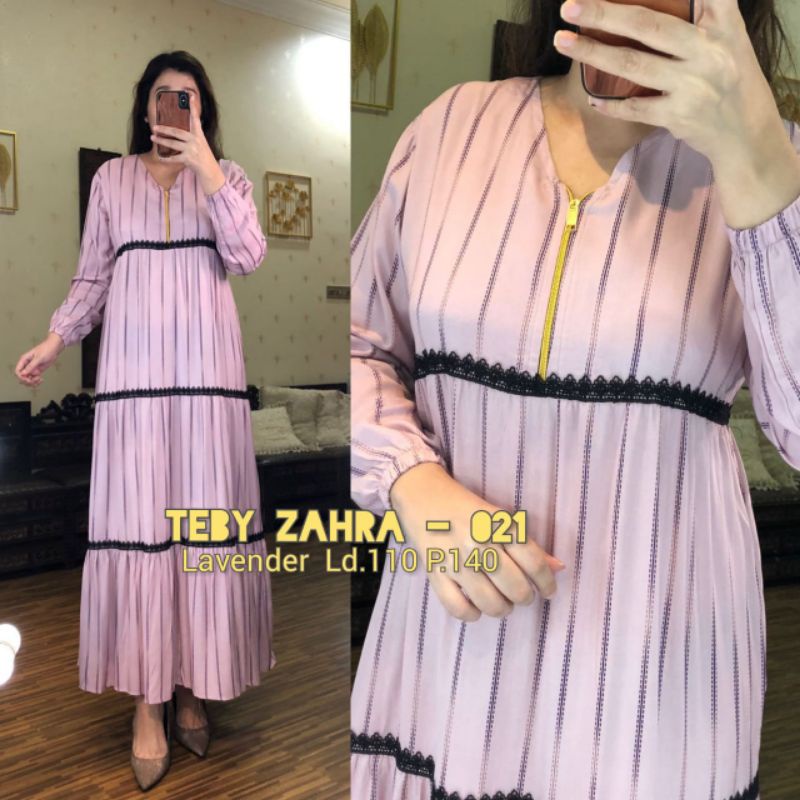 TEBY DASTER ARAB ZAHRA FLOWER RAINBOW SERIES RAYON VISCOSE ALL SIZE ORI-5