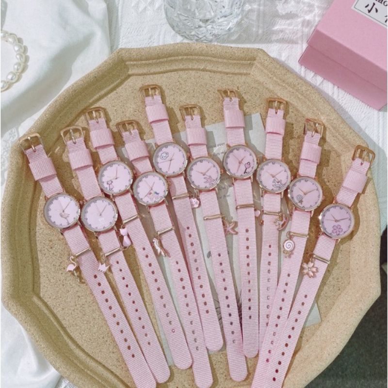 JAM TANGAN ANAK / JAM TANGAN WANITA / JAM TANGAN MURAH / JAM TANGAN PINK / JAM KANVAS