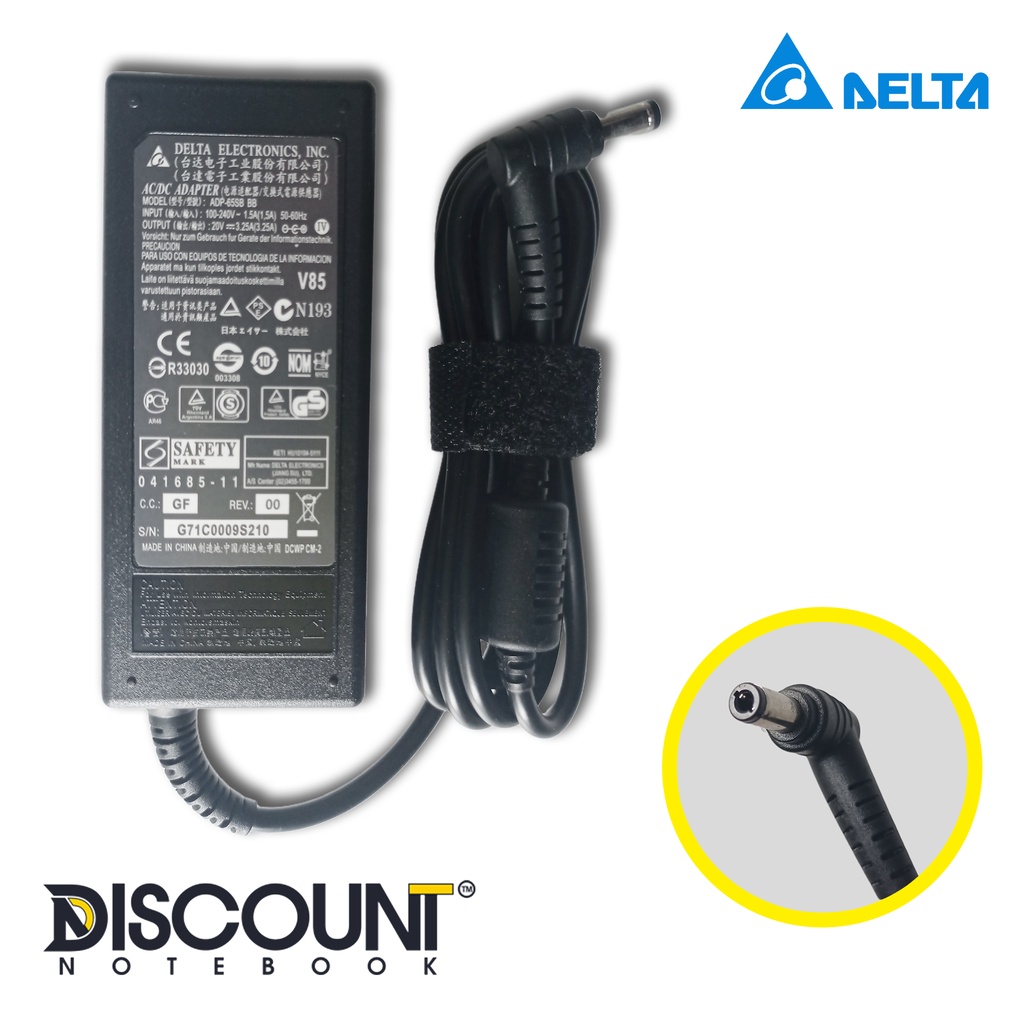 ADAPTOR LEPTOP ADAPTER CASAN LAPTOP LITE-ON / DELTA 19V 6.3A