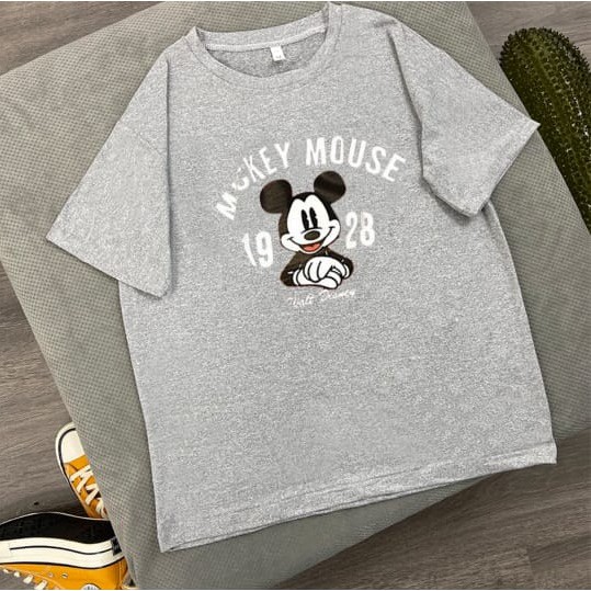 Oversize Tee Tshirt Model Longgar Untuk Wanita Motif Mickey 1928