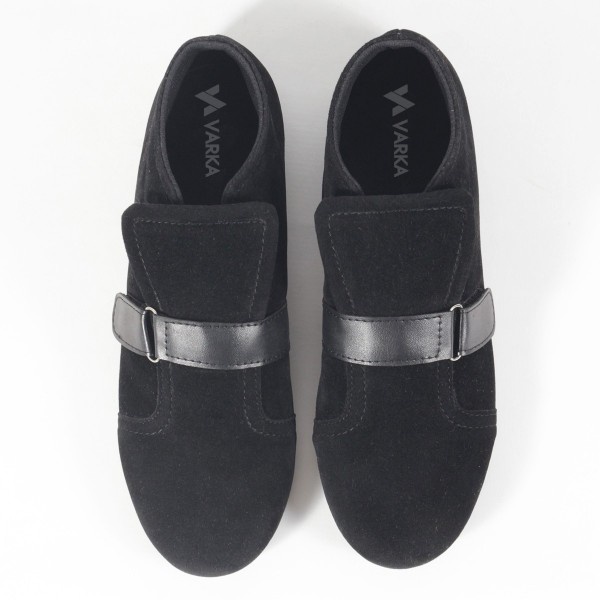 Sepatu Casual Slip On Wanita V 3501 Brand Varka Sepatu Flat Wanita Trendi Berkualitas Warna Hitam