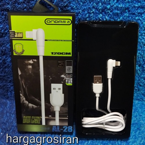 AL-28 ONDA Kabel Data USB Type C Fast Charging 3.0A Vooc Opp 120cm Quality Trusted Bahan Tebal