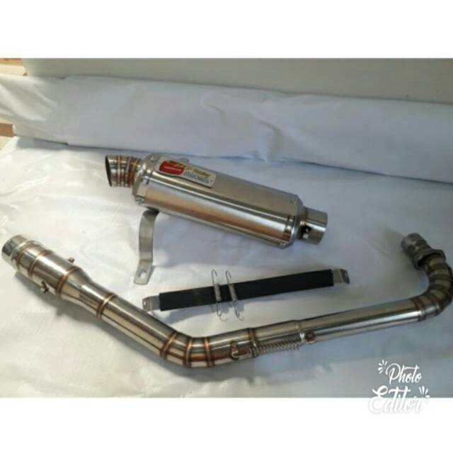 Knalpot cld road race anderbone jupiter z vega r supra x grand smash shogun revo leher full cacing