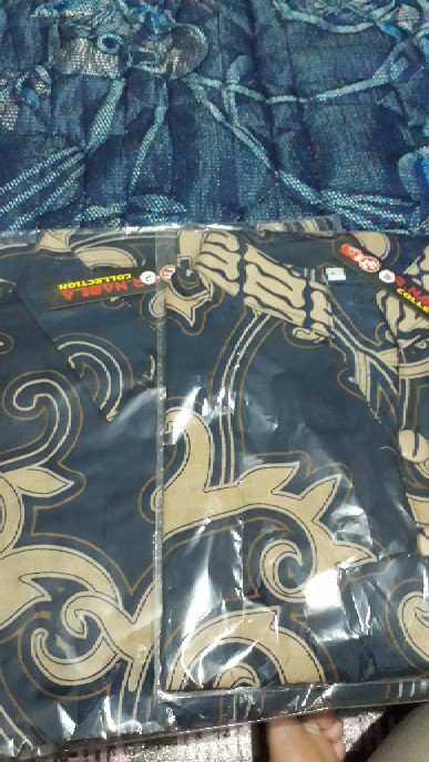 Baju Atasan Blouse Batik Wanita Cewek Muslim Couple Lengan Panjang Modern Kekinian Terbaru Nbl01