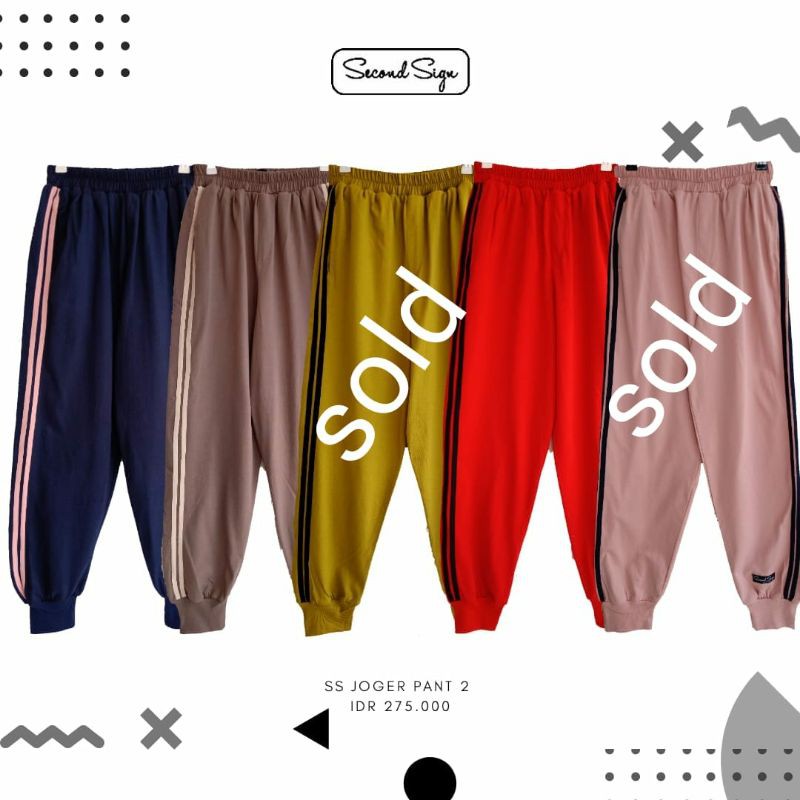 Joger Pant Mocca Second Sign Original