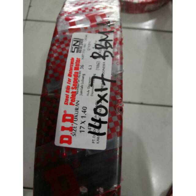 Velg DID 140-17 Hitam Besi Original