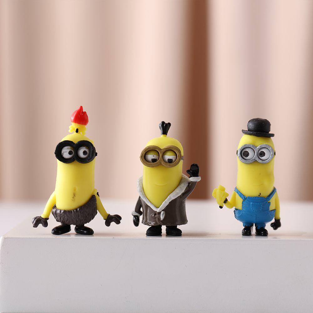 Nanas 10pcs/set Minions Ornaments Kado 3D Home Decor Anak Gru Agnes