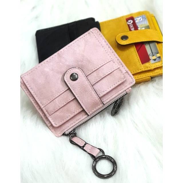 dompet kartu fashion card holder wallet PU leather ara