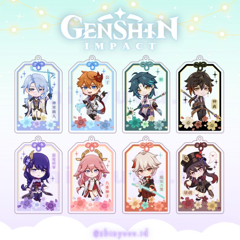 Genshin Impact Omamori Keychain