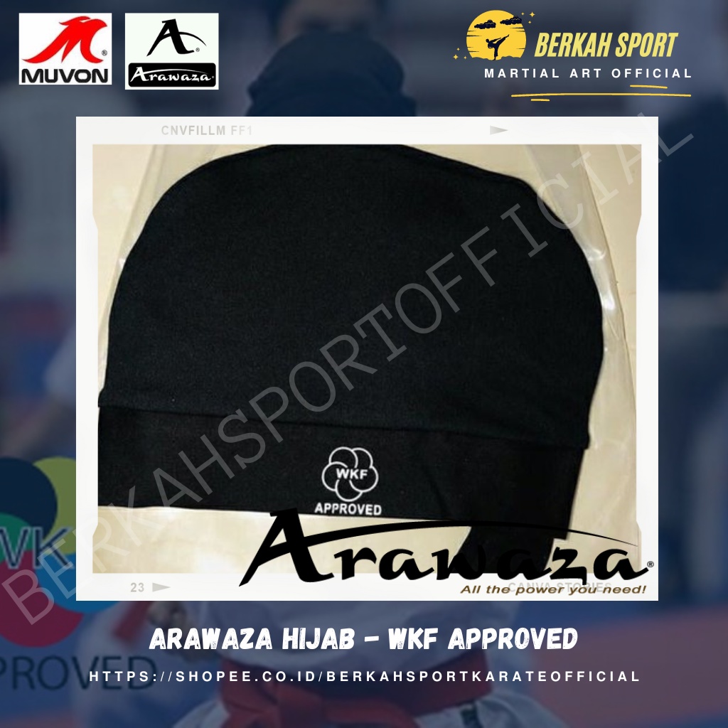 Arawaza Hijab - WKF Approved