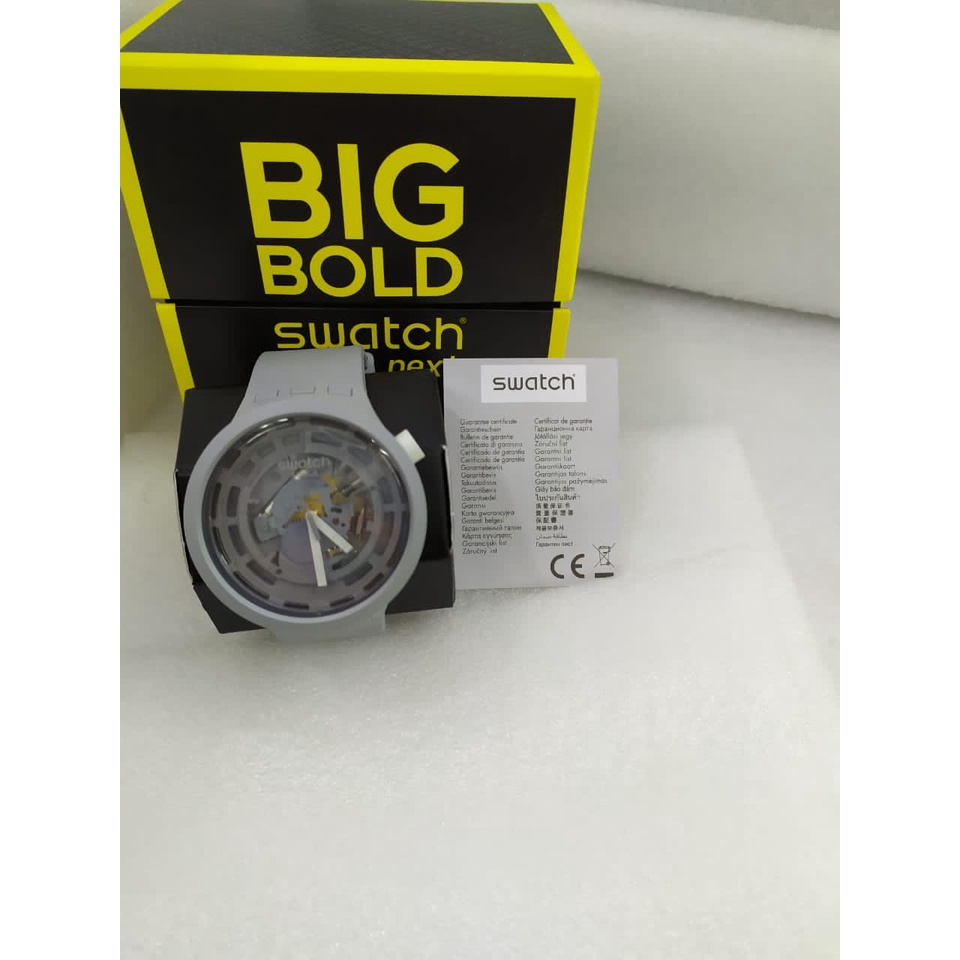 Jam Tangan Pria Swatch SB03M100  Bioceramic C-GREY Original