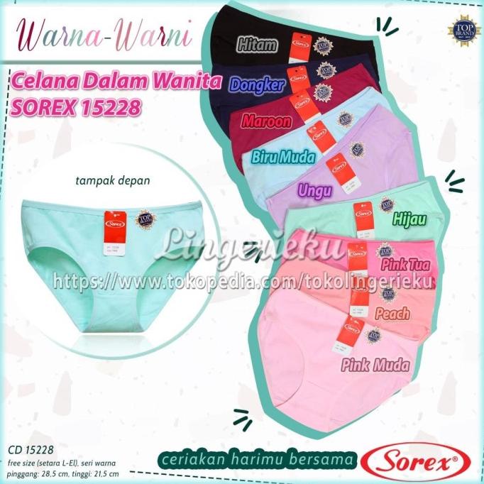 Celana Dalam Wanita Bahan Katun Sorex 15228