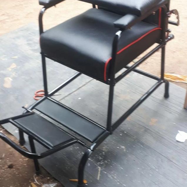 (BISA COD) KURSI PANGKAS - KURSI CUKUR RAMBUT - KURSI BARBERSHOP +JOK PAPAN ANAK TERBARU Kode 582