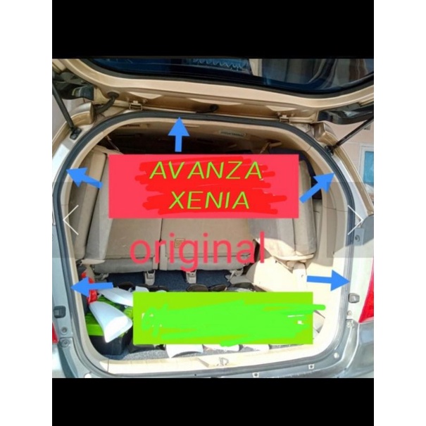 karet bagasi karet pintu bagasi belakang toyota daihatsu avanza xenia
