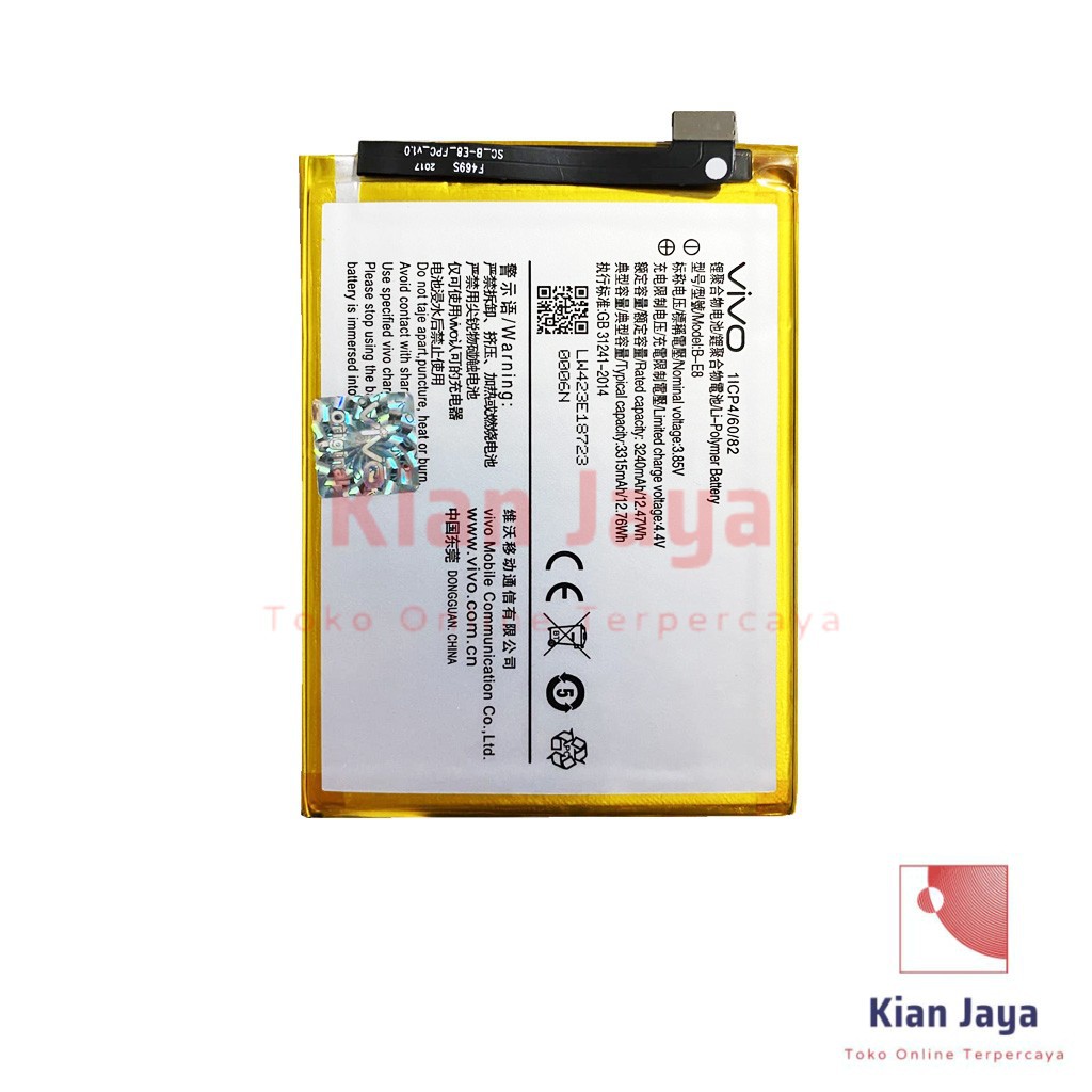 Baterai Vivo V11 / B-E8 Original OEM Batre Batrai Battery Hp V 11 BE8 Ori