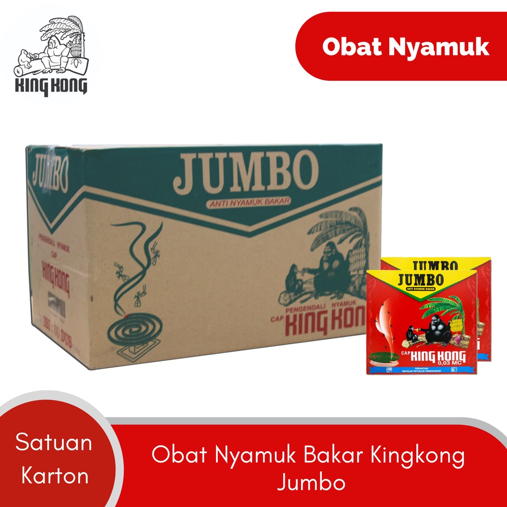 Obat Nyamuk Bakar Kingkong Jumbo dijual per karton