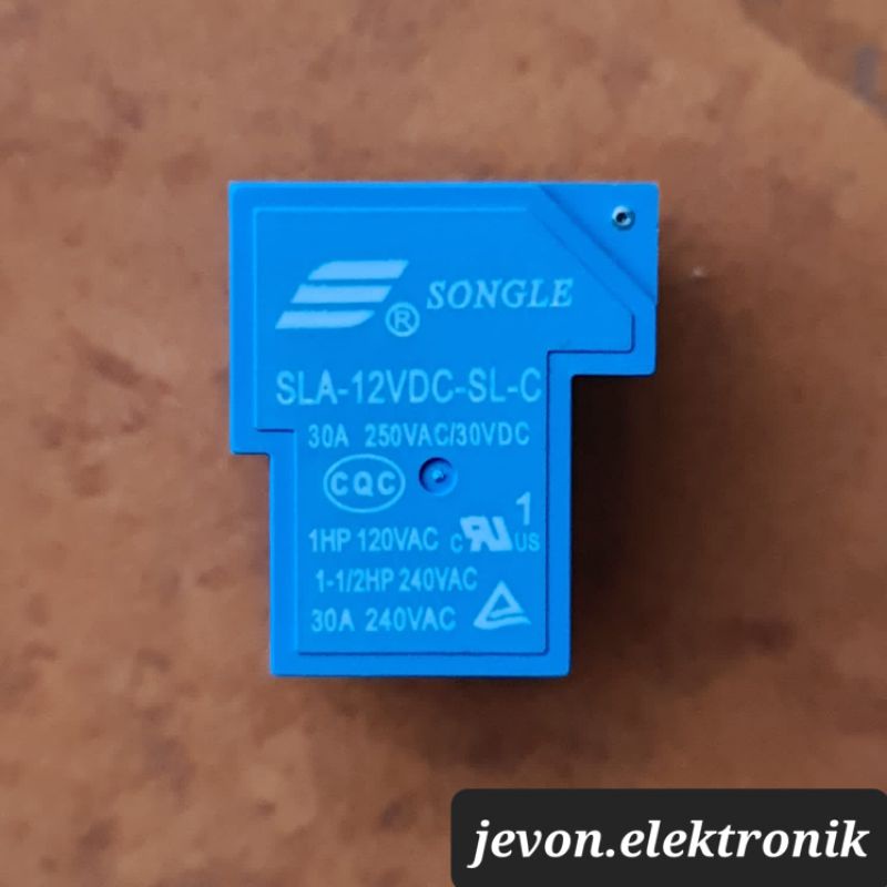 Relay Songle SLA-12VDC-SL-C SLA-24VDC-SL-C 12V 24V 30A Kodok 6 p pin 12 V 24 V 30 A