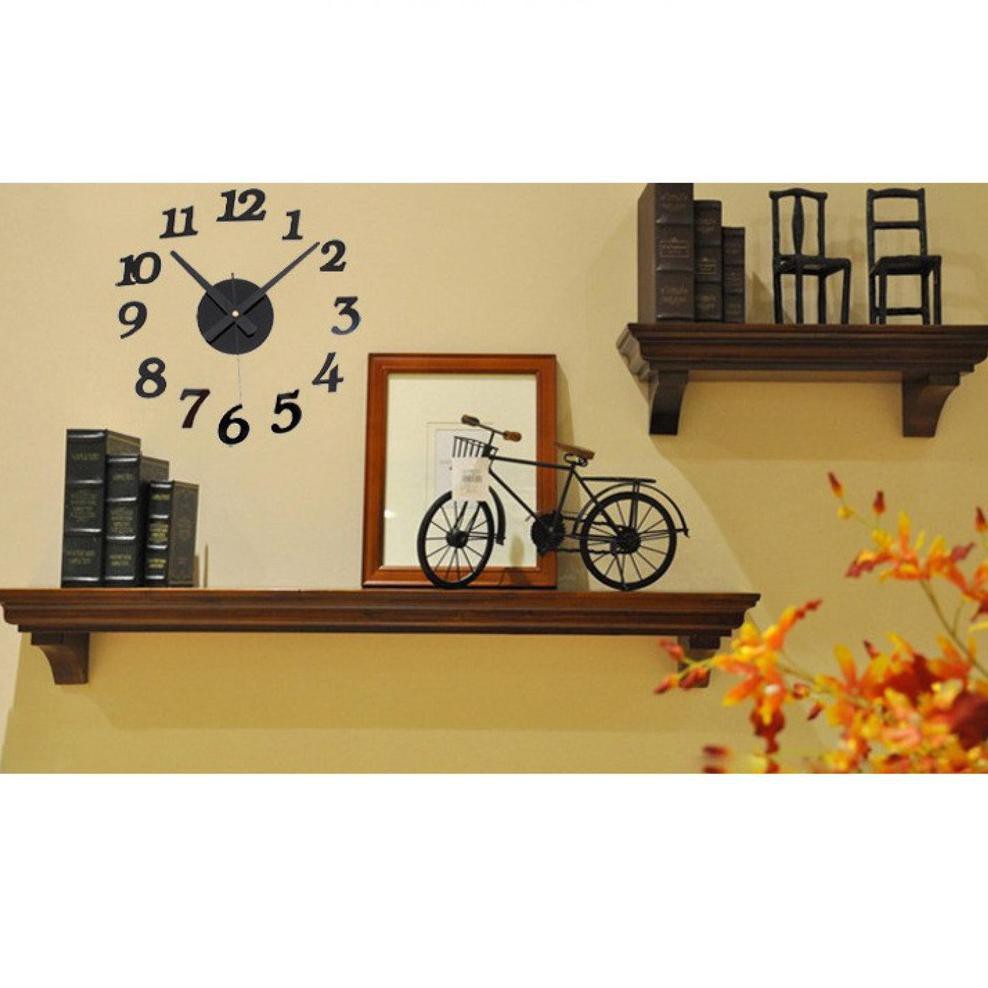 HOT SALE!! Jam Dinding DIY Giant Wall Clock Quartz Creative Design 30-50cm