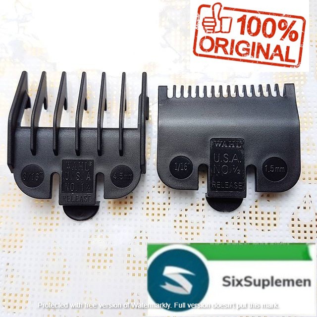 Sepatu Clipper wahl ukuran 1.5 mm (no 0.5 ) dan 3 mm (no 1) (PLASTIK isi 2)