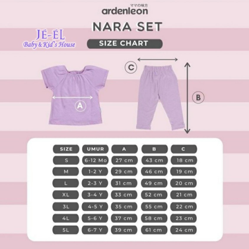 Ardenleon Nara Set / Baju Setelan Anak Ardenleon