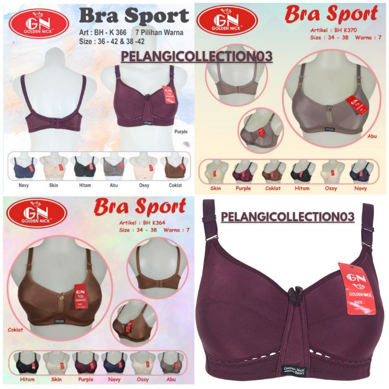 BRA SPORT GOLDEN NICK K 364 / K 366 / K 370