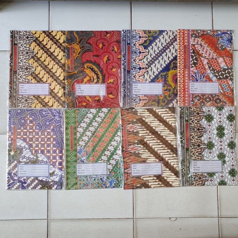 

Sampul buku batik ukuran buku big boss / boxy / campus